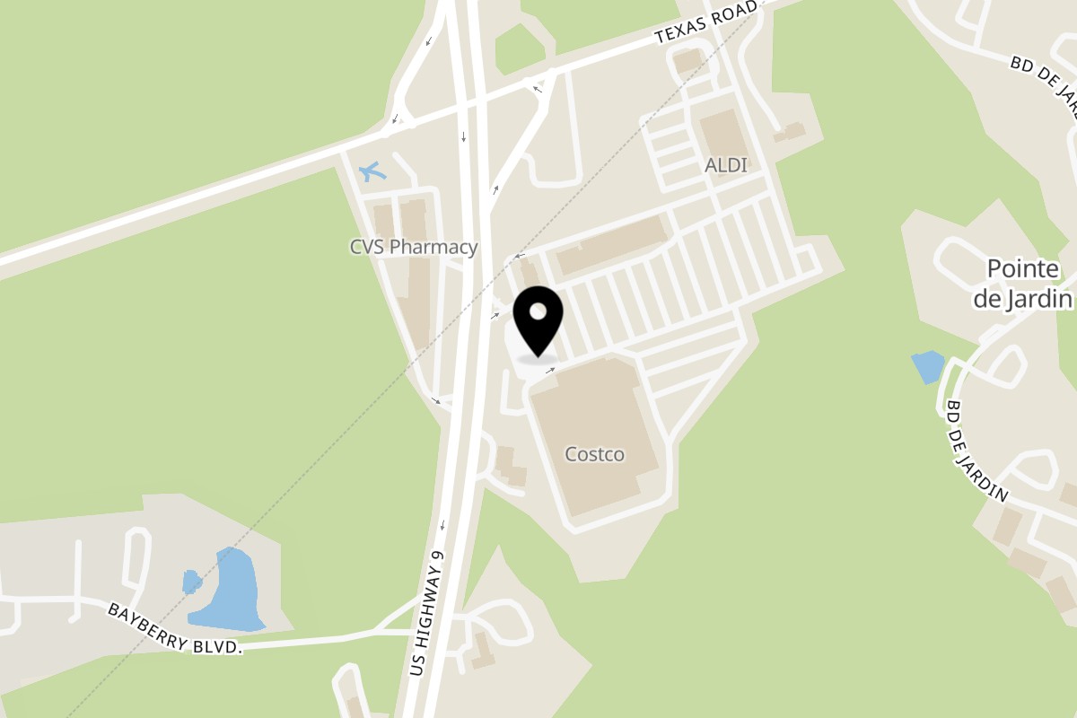 Map showing the location of Cumin N Eat Morganville on 12 U.S. 9 in Morganville